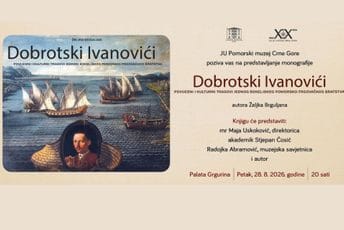 Monografija "Dobrotski Ivanovići - Povijesni i kulturni tragovi jednog bokeljskog pomorsko-trgovačkog bratstva" sjutra u Kotoru Monografija "Dobrotski Ivanovići - Povijesni i kulturni tragovi jednog bokeljskog pomorsko-trgovačkog bratstva" sjutra u Kotoru