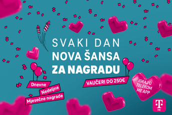 Septembar počinje igrom: Telekom nagradna igra donosi vaučere do 250 eura