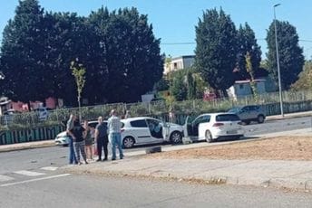 Podgorica: Tri vozila se sudarila na Zabjelu Podgorica: Tri vozila se sudarila na Zabjelu