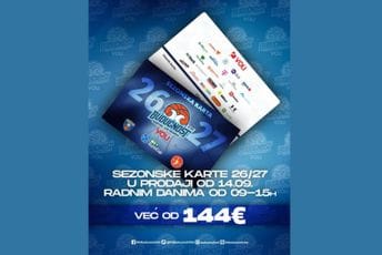 Sezonske karte od danas u prodaji – već od 144€!
