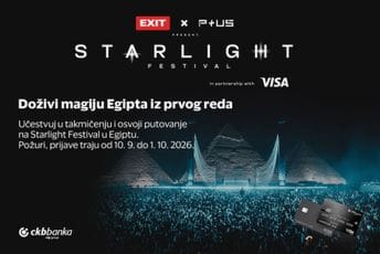 Karticom do Kaira: CKB i Visa te vode na EXIT Starlight Festival