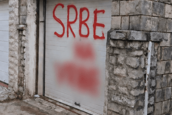 U Tivtu ispisan grafit mržnje: Slučaj prijavljen policiji