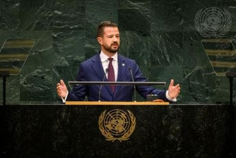 Milatović u UN: Ovo je trenutak uspjeha Crne Gore, naša generacija ima odgovornost da završi evropski put