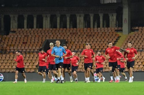 Odrađen trening u Jerevanu; Vučinić: O porazu neću da razmišljam, biće izmjena u svim linijama tima