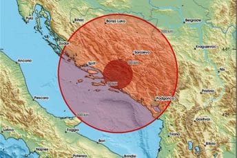 Zemljotres u BiH: Osjetio se i u Crnoj Gori Zemljotres u BiH: Osjetio se i u Crnoj Gori