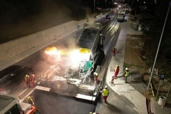 (VIDEO) Bulevar Tivat - Jaz ulazi u završnicu; Ivanović: Počelo asfaltiranje završnog sloja, cilj Nova godina