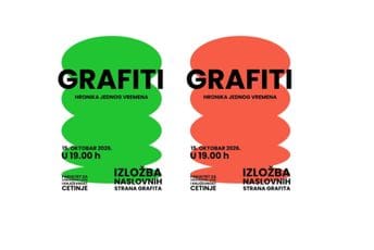 Tribina „Grafiti – hronika jednog vremena“ 15. oktobra na Cetinju Tribina „Grafiti – hronika jednog vremena“ 15. oktobra na Cetinju