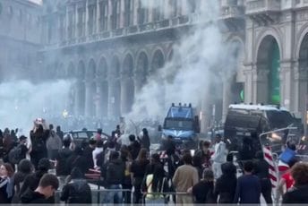 (VIDEO) Nasilni protesti i u Italiji: Uhapšeno 28 osoba,povrijeđeno više od 140 policajaca (VIDEO) Nasilni protesti i u Italiji: Uhapšeno 28 osoba,povrijeđeno više od 140 policajaca