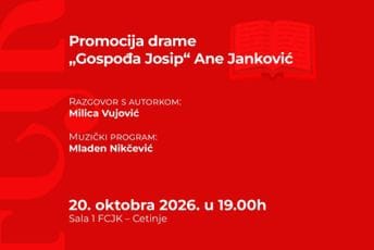 Dramski prvijenac Ane Janković: O „Gospođi Josip“ večeras na FCJK Dramski prvijenac Ane Janković: O „Gospođi Josip“ večeras na FCJK