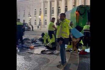 Portugalska policija se sukobila s demonstrantima i uklonila šatore u Lisabonu Portugalska policija se sukobila s demonstrantima i uklonila šatore u Lisabonu
