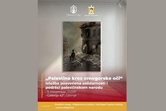 "Palestina kroz crnogorske oči": Na Cetinju izložba posvećena solidarnosti i podršci palestinskom narodu